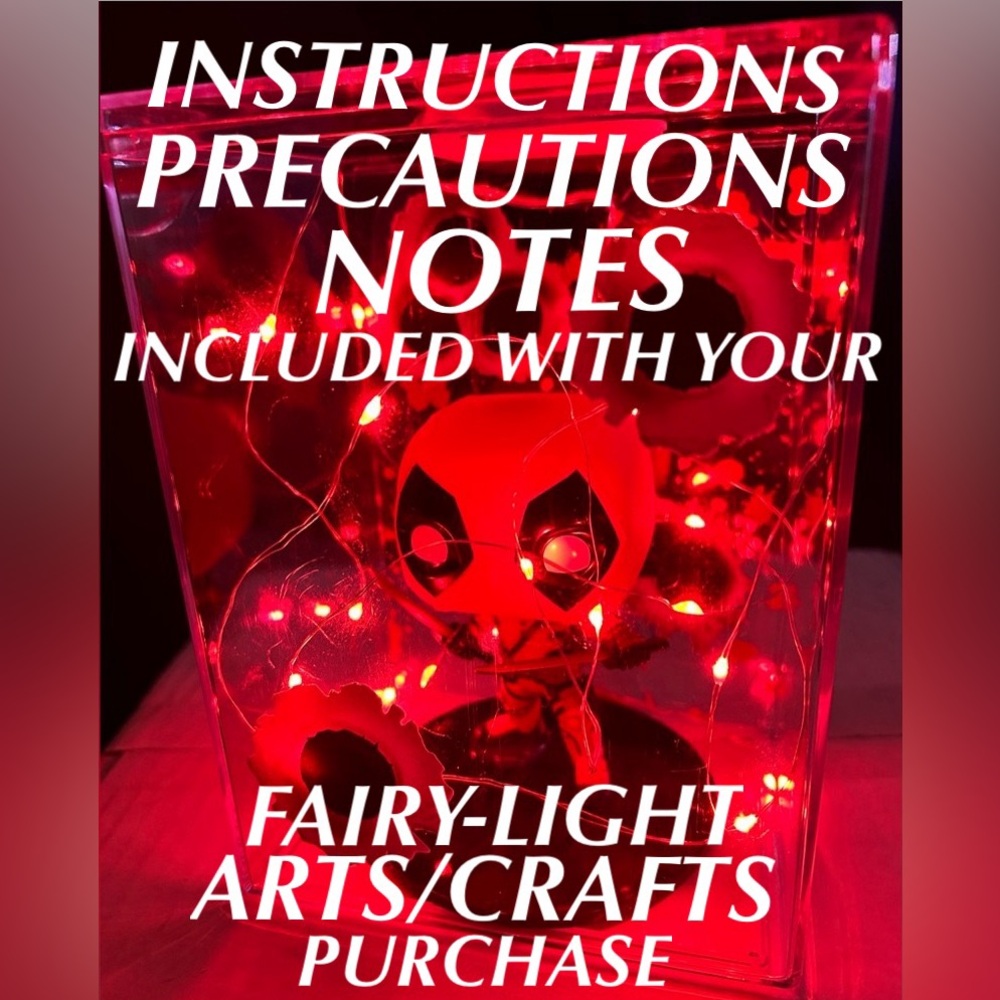 THE MANUAL INCLUDED W/ YOUR FAIRY-LIGHT ARTS/CRAFTS PURCHASE!